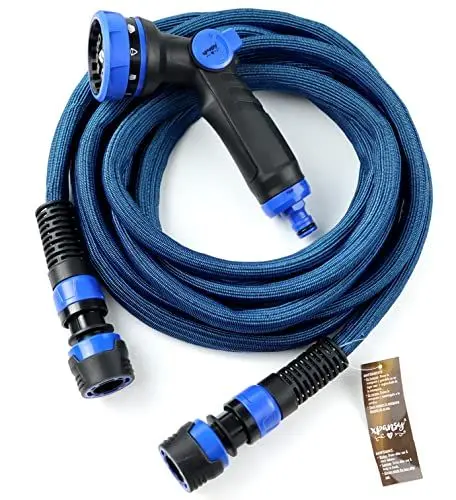 Produktbild: Xpansy Hose Ausziehbarer Gartenschlauch, der seine Größe um 2 mit dem Wasserdruck multipliziert. Bewässert bequem und mit der neuesten Technologie, wenn Sie sich auf Schläuche beziehen.