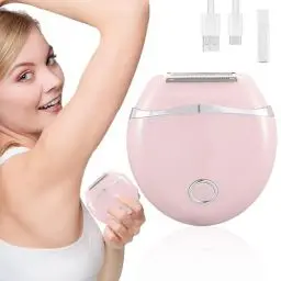 Produktbild: XPJBKC Epilierer Damen, Rasierer Damen Elektrisch, Kabelloser Haarentfernung Gesicht Damen, Mini Epilator mit LED-Licht, Epiliergerät für Frauen Gesicht Intimbereich, Körper, Bein Haarentferner