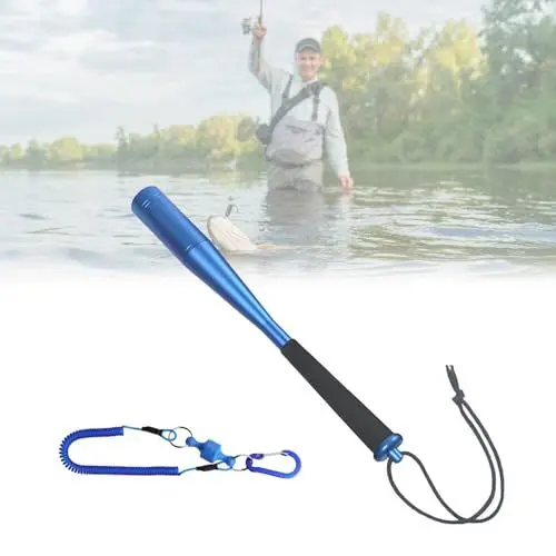 Produktbild: XPJBKC Fischtöter, Fishing Fischtöter aus Aluminium, Outdoor Robuster Fischbetäuber mit Magnetnetz Release Clip, Fisch Betäuber mit Rutschsicherer Griff