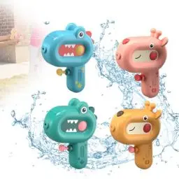 Produktbild: XPJBKC Wasserpistole für Kinder, 4 Stück Wasserpistole Kinder, Klein Vierfarbig Rehkitz Dinosaurier Wasserspritzpistole Kinder, Spritzpistole Wasser für Outdoor Strandspielzeug Pool Sommerpartys