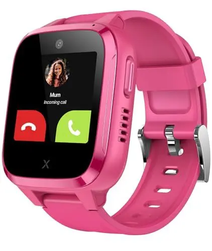 Produktbild: XPLORA Kidzi - Telefon Uhr für Kinder (mit SIM-Karte) 4G, Anrufe, Nachrichten, Schulmodus, SOS-Funktion, GPS, Kamera, Schrittzähler - inkl kostenlosem Tarif-Vertrag für 3 Mon. (ROSA)