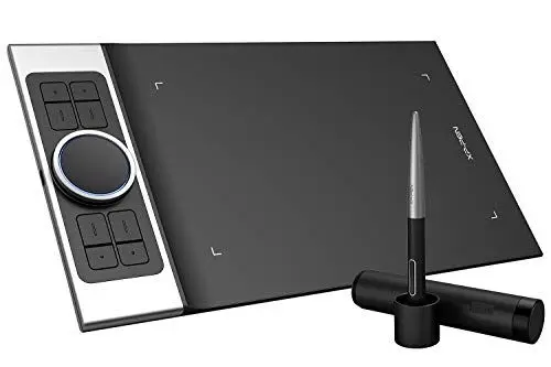 Produktbild: XP-PEN Deco Pro S Grafiktablett 9 x 6 Zoll Mobiles Zeichentablett zum Malen Doppelrad Neigungsunterstützung Homeoffice Remote Lernen