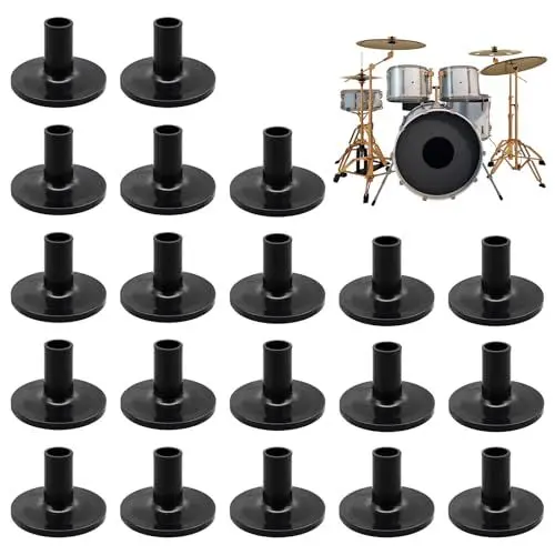 Produktbild: XQMMGO 20 Stück Beckenhüllen, Schlagzeug zubehör, Beckenhüllen für Trommelbeckenständer, Trommel Beckenständer Zubehör, Regal schlagzeug percussion instrument