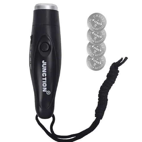 Produktbild: XREXS Einhandbedienung Elektronische Sportpfeife Elektronische Pfeife für Sportunterricht Camping und sonstige Aktivitäten, Schiedsrichter Zeit, Emergency Survival, Electronic Whistle