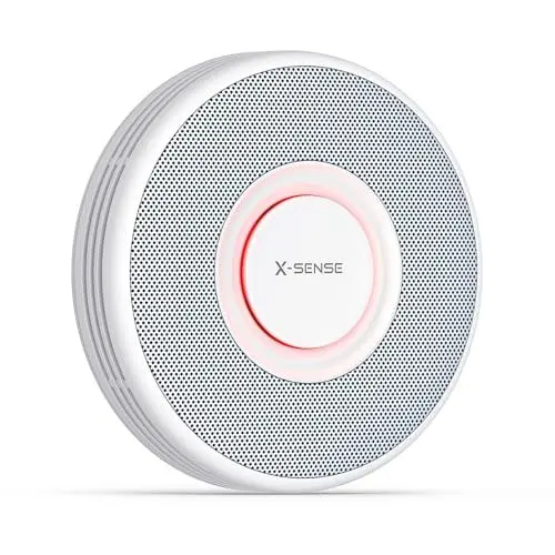 Produktbild: X-Sense Smarter Rauchmelder WLAN mit Sprachausgabe und 17 Standorten, Feuermelder, Rauchmelder vernetzt, 33 mm, SBS50 Basisstation erforderlich, XS0B-MR, 1 Stück