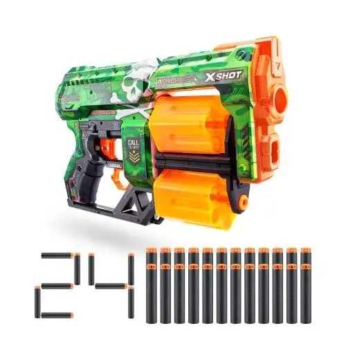 Produktbild: X-Shot Skins Dread, Camo, Schaumstoffdart-Blaster (24 Darts)