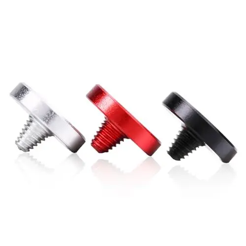 Produktbild: 3 Stück Auslöser Aluminiumlegierung Konkaver Auslöser Knopf Soft Release Button Universal Kamera Auslöser für Fujifilm X100 X-T30 passt für Kameras mit Schraubloch am Auslöser