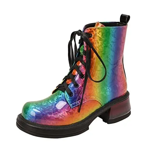 Produktbild: XTBFOOJ Tennisschuhe Damen Mesh Heels Boot Sandalen Frauen Frauen High Style Lace-Up Overknees Damen Schwarz Ankle Boots Damen Leder Schwarze Hohe Schuhe Damen