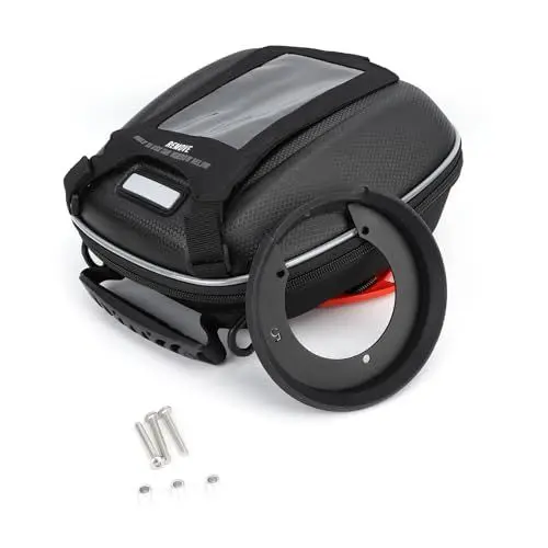Produktbild: XTevu 3L Motorrad-Öltankrucksack, Motorrad-Tankrucksack-Rucksack, Schultertasche, Fassungsvermögen, transparente Oberseite, wasserdichte Öl-Kraftstofftank-Satteltasche für MT-09