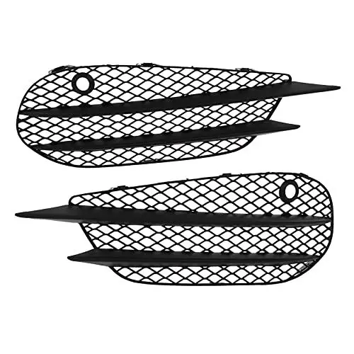 Produktbild: XTevu AMG Line Frontstoßstangengrill – Nebelscheinwerfer-Einfassungsgrill für Mercedes-Benz C-Klasse W205 C205 S205 AMG Line 2015–2018 – Frontstoßstangen-Nebelscheinwerfergrill