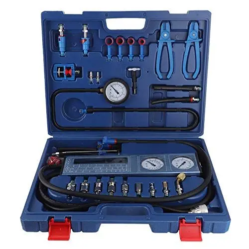 Produktbild: XTevu Motor-Kraftstoffsystem-Analysator, Druckprüfgerät, Messgerät-Erkennung mit Durchflussmesser, EFI2100, Kraftstoff-Einspritzpumpe, Druckprüfgerät, Messgerät-Set,