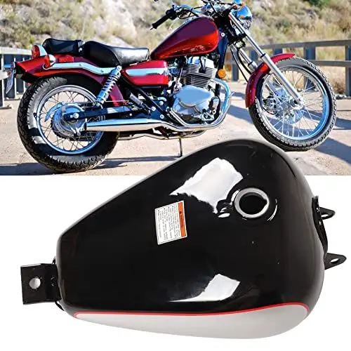 Produktbild: XTevu Motorrad-Kraftstofftank, 3,4 Gallonen Benzintank, Ersatz für CMX250 Rebell 250 1985-2016, robuster, auslaufsicherer Metall-Gaskraftstoff-Benzintank