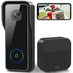 Produktbild: XTU WLAN Video Türklingel mit Kamera 2K HD Kabellose Video Doorbell mit Gong, Smarte Türklingel mit Akku, PIR Personenerkennung, Nachtsicht, 2-Wege-Audio, Unterstützt SD & Cloud-Speicher