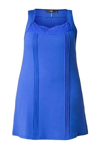 Produktbild: X-Two Kleid Tunika Hindy Damen Lagenlook Viskose, Farbe:blau, Damengrößen:58