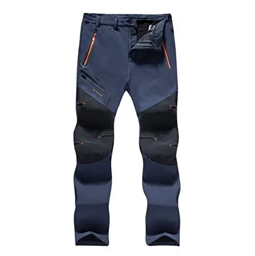 Produktbild: XUEJIANN Jogginghose Herren Gemustert Outdoor-Campen wandern warm Dicke Hosen Kurze Hose Gestreift Herren (Blue, XXL)