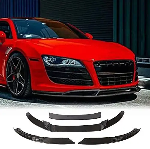 Produktbild: XUETAO Echte Kohlefaser Frontstoßstange Stoßstange Lippe für Audi R8 GT V8 V10 2-Türer 2008-2015 Frontlippe Bodykits Factory Outlet (4PCS)