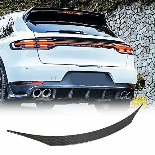 Produktbild: XUETAO Echter Kohlefaser Heckspoiler passend für Porsche Macan Base GTS Sport Utility 4-Türer 2018-2023 Heck Mittelspoiler Flügel Bodykits Factory Outlet