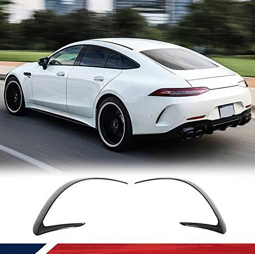 Produktbild: XUETAO Kohlefaser Hecksplitter passend für Mercedes Benz AMG GT43 GT50 GT53 Limousine 2019-2020 Heckstoßstange Finnen Luftauslass Canards Bodykits