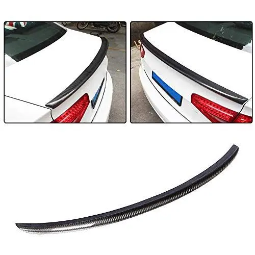 Produktbild: XUETAO Kohlefaser Kofferraumspoiler für Audi A4 B8.5 2013-2016 Basis Limousine Kofferraumlippe Heckflügelspoiler HighKick Bodykits Werksverkauf