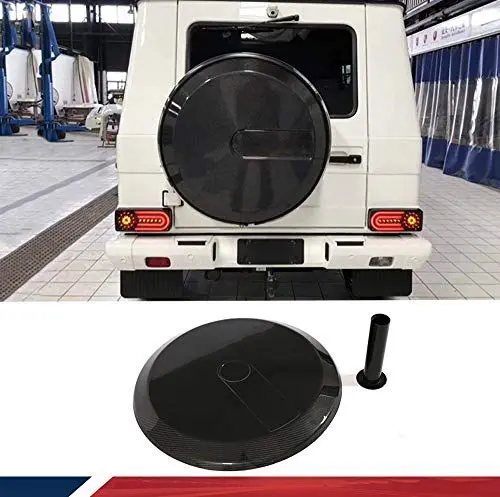 Produktbild: XUETAO Kohlefaser Reserveradabdeckung passend für Mercedes-Benz G-Klasse W463 Kombi G500 G550 G55 G63 G65 AMG 2004-2018 Custom Parts Bodykits