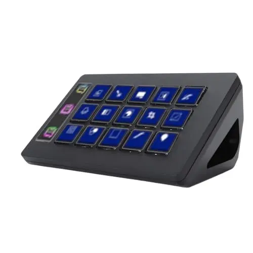 Produktbild: XUMIUZIY Visuelle Makro-Tastatur mit 15 Tasten, Benutzerdefinierte LCD-Tastatur für Stream Deck, EIN-Tasten-Bedienung mit 15 Anpassbaren LCD-Tasten für OBS für Twitch für YouTube