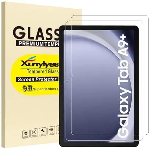 Produktbild: XunyLyee 2 Stück, Panzer Schutz Glas für Samsung Galaxy Tab A9 Plus/ A9+ 11 Zoll Schutzfolie Displayschutz