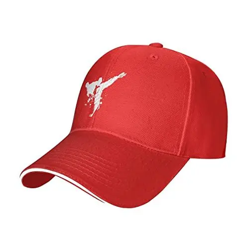 Produktbild: XVBCDFG Baseballkappe Taekwondo Sign Duck Tongue Classic Baseball Cap - Men Women Sandwich Hat Black