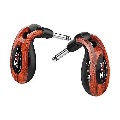 Produktbild: Xvive U2 Wireless Digital Transmitter/Receiver System for Guitar, Bass and Other Instruments, Rechargeable, 2.4 GHz Redwood