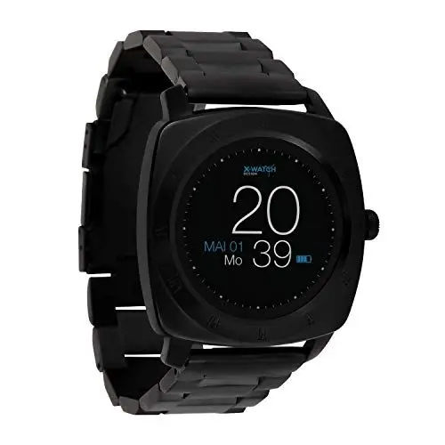 Produktbild: X-WATCH 54026 NARA XW Pro Premium Herren Smartwatch, Apple iOS und Android kompatibel Bc Dark steel