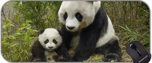 Produktbild: XXL Große Größe Mauspads, gefüllte Riese Panda rutschfeste Gummi Mousepad