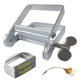 Produktbild: XYKEEY Zahnpastapresse, Metall-Zahnpasta Tubenquetscher für Künstler, Friseursalon, Maler... (Silber)