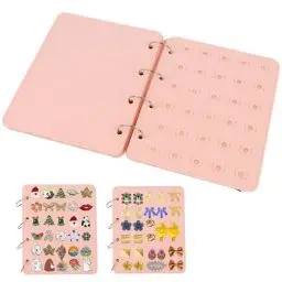 Produktbild: xyuayamz Brosche Pin Organizer, Schmuck Aufbewahrung,Display für Pins und Abzeichen aus Filz,Herausnehmbare Vier Seiten mit 120 Löchern zur Organisation von Ohrringe