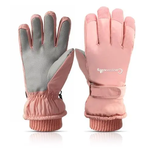 Produktbild: xyzmilz Skihandschuhe Damen Wasserdicht Warme Winterhandschuhe Touchscreen Thermohandschuhe Winddicht Handschuhe für Fahrrad Reiten Laufen Skifahren