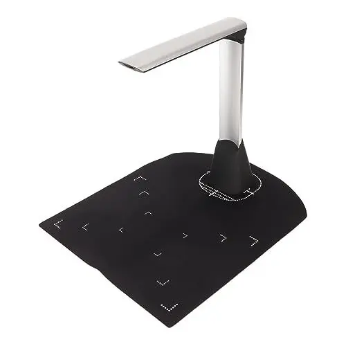 Produktbild: Dokumentenscanner-Kamera und Webcam, 8 MP Faltbarer Overhead-Scanner mit OCR-Technologie, LED-Licht, Automatische Korrektur, Aufnahmegröße A4, für Online-Unterricht und