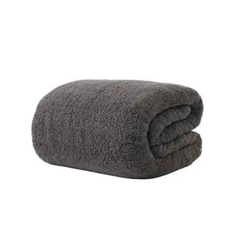 Produktbild: Yaasa Gewichtsdecke 180x120 cm | Entspannungsdecke Anti Stress Therapiedecke | kuscheliger und Abnehmbarer Fleece-Bezug | Weighted Blanket für tiefen Schlaf und bessere Erholung (Dunkelgrau, 4,5 kg)