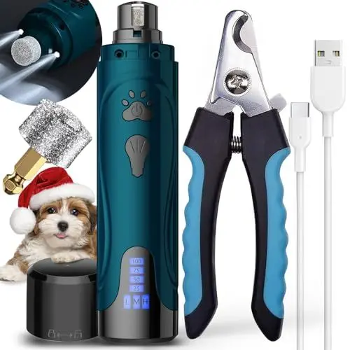 Produktbild: YABIFE Krallenschleifer für Hunde, Elektrischer Hundekrallenschneider, Superleise Hundekrallenfeile, Tierkrallenschleifer für kleine große Hunde Katzen Krallenpflege & Tierpflege, 3 Geschwindigkeiten