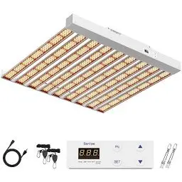 Produktbild: Yabingbos SPF4000 PRO Pflanzenlampe Led Vollspektrum Grow Light 400W 150x150cm Abdeckung mit Gemüse- und Blüten-Dimmer, Timer, Pflanzenlicht Led Grow Lampe für Zimmerpflanzen Gemüse Aussaat Blumen