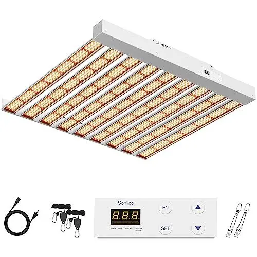 Produktbild: Yabingbos SPF4000 PRO Pflanzenlampe Led Vollspektrum Grow Light 400W 150x150cm Abdeckung mit Gemüse- und Blüten-Dimmer, Timer, Pflanzenlicht Led Grow Lampe für Zimmerpflanzen Gemüse Aussaat Blumen