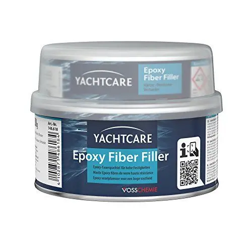 Produktbild: Yachtcare Epoxy Fiber Filler Glasfaserspachtel 500g - Faserverstärkte Epoxy Spachtelmasse, hellblau
