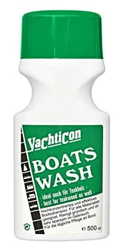 Produktbild: YACHTICON Boats Wash hochkonzentriertes Bootssreiniger |Bootsshampoo für Kunststoffe Teakholz, Volumen:500ml