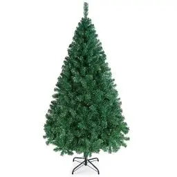 Produktbild: Yaheetech 183cm Künstlicher Weihnachtsbaum Tannenbaum mit 598 Spitzen & Faltbarem Metallständer Christbaum Kunstbaum für Weihnachtsdekoration, Grün