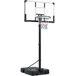 Produktbild: Yaheetech 228 bis 303 cm Basketballständer Höhenverstellbarer Basketballkorb Basketballanlage mit Rollen Indoors oder Outdoor