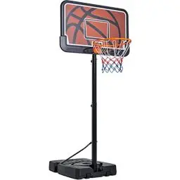 Produktbild: Yaheetech 233 bis 308 cm Höhenverstellbarer Basketballständer Mobile Basketballanlage für Indoor oder Outdoor Basketballkorb mit Wasser oder Sand Befüllbar