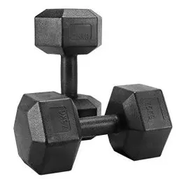 Produktbild: Yaheetech 2 Stück Hantel Set 7,5 Kg Kurzhanteln PVC Hexagon Hanteln Gewichte Training für Aerobic, Gymnastik und Fitness Zuhause