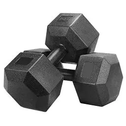 Produktbild: Yaheetech 2 Stück Kurzhanteln 10 Kg Hanteln Set Gummi Hantel Hexagon Hanteln für Aerobic, Gymnastik und Fitness Zuhause