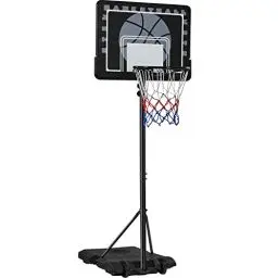 Produktbild: Yaheetech Basketballständer Höheverstellbare Basketballkörbe mit Rollen Tragbare Basketballanlage Standfuß mit Wasser oder Sand befüllbar Korbanlage für Indoor/Outdoor