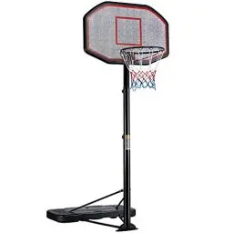 Produktbild: Yaheetech Basketballständer mit Rollen, 275-363 cm höhenverstellbar, Basketballkorb Wasser/Sand befüllbar, Basketballanlage fürs Innen-/Außenbereich