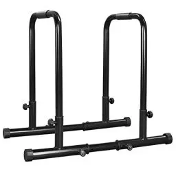 Produktbild: Yaheetech Dip Barren Fitness Dip Station Parallettes Gymnastik Calisthenics Equipment mit Steckverbindern 81-90 cm höhenverstellbar