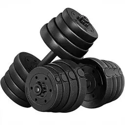 Produktbild: Yaheetech Hanteln Set Kurzhanteln 2er Set 30 KG Hantelstange mit 30 mm Hantelscheiben für Bodybuilding, Muskelaufbau