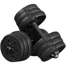 Produktbild: Yaheetech Hantelset 20 KG Kurzhanteln Gewichtverstellbar Hantel mit Sternverschlüsse Fitness Gymnastik Hanteln für Krafttraining Zuhause/Fitnessstudio